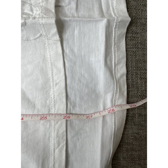 White Embroidered Cotton Short Sleeve Womens Top American Sweetheart Size 3XL - Picture 6 of 8